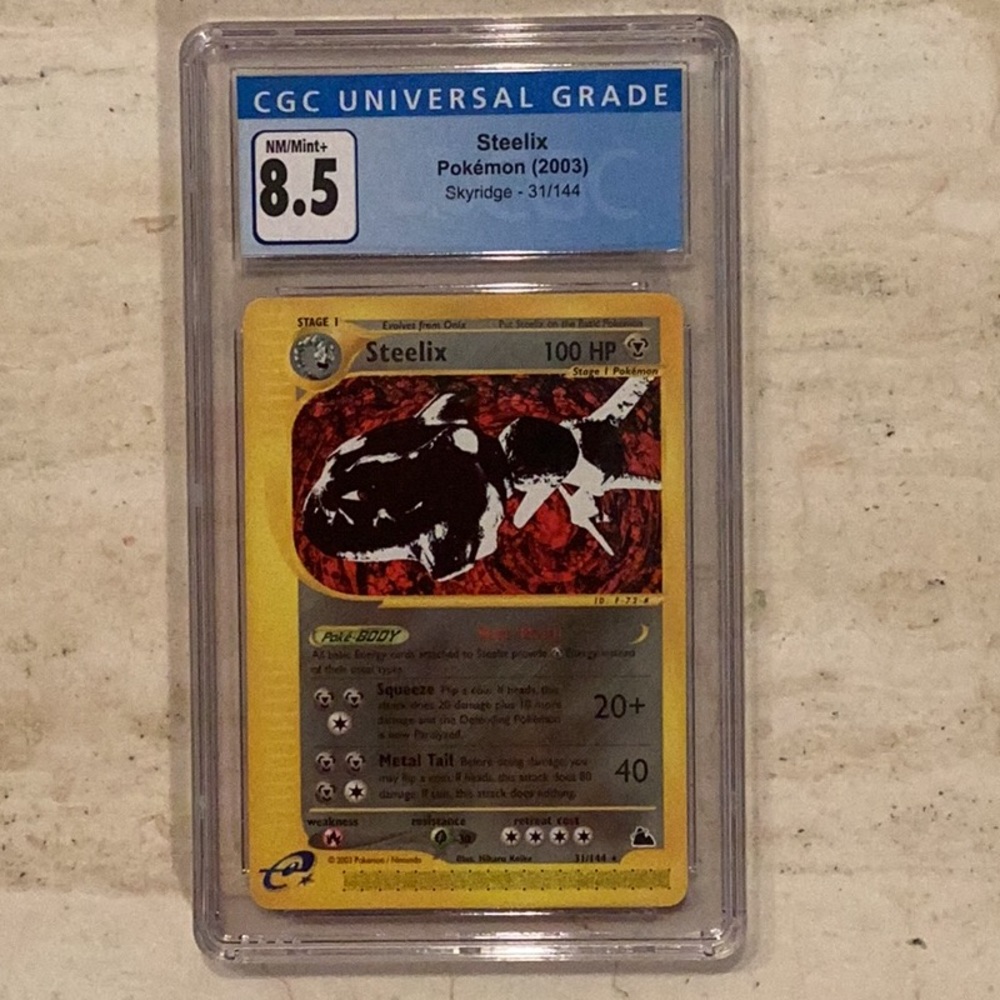 Pokemon Steelix Skyridge 2003 31/144 Non Holo CGC 8.5 TCG #31